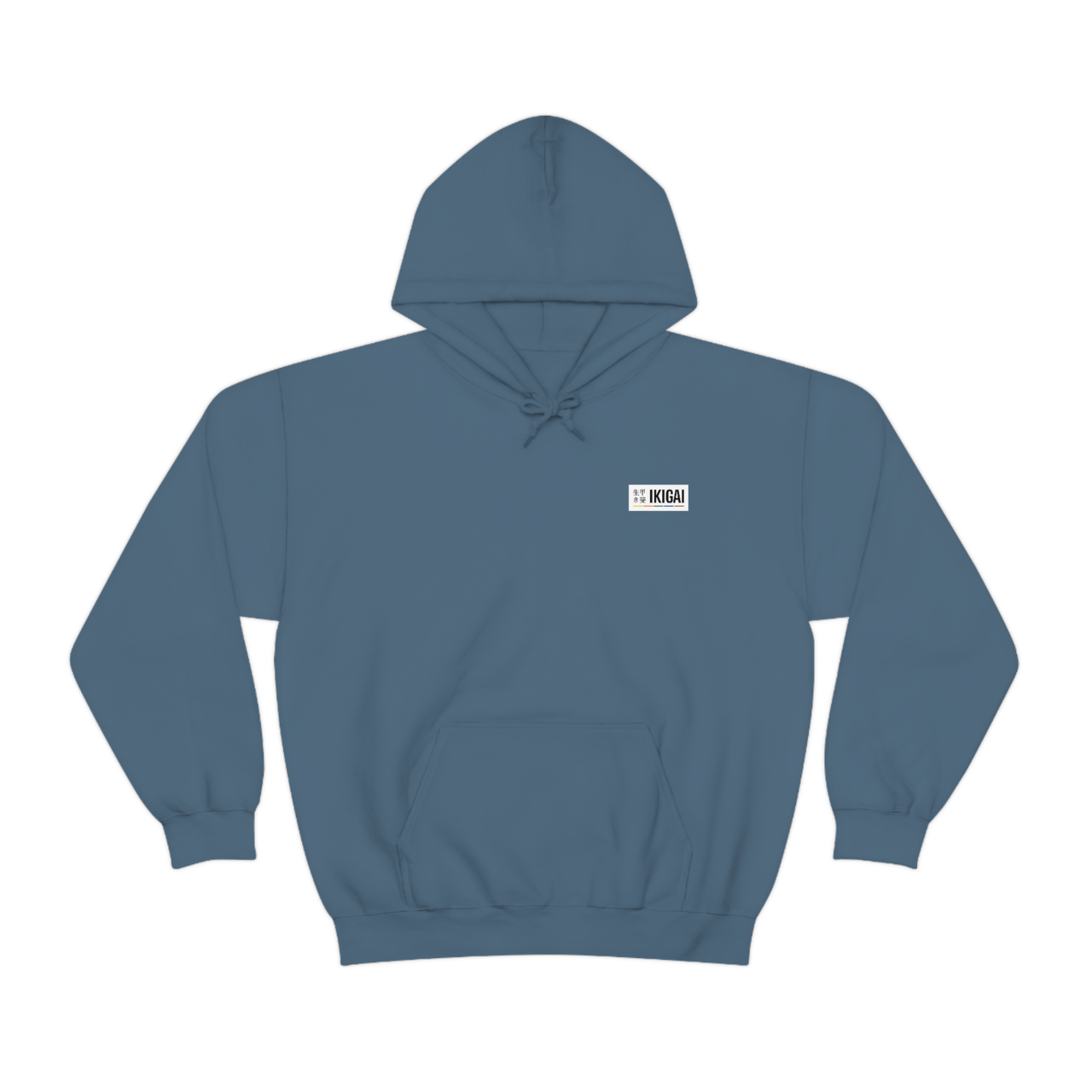 Ikigai Elite Hoodie - Judo Kanji on sleeve (Airforce Blue)