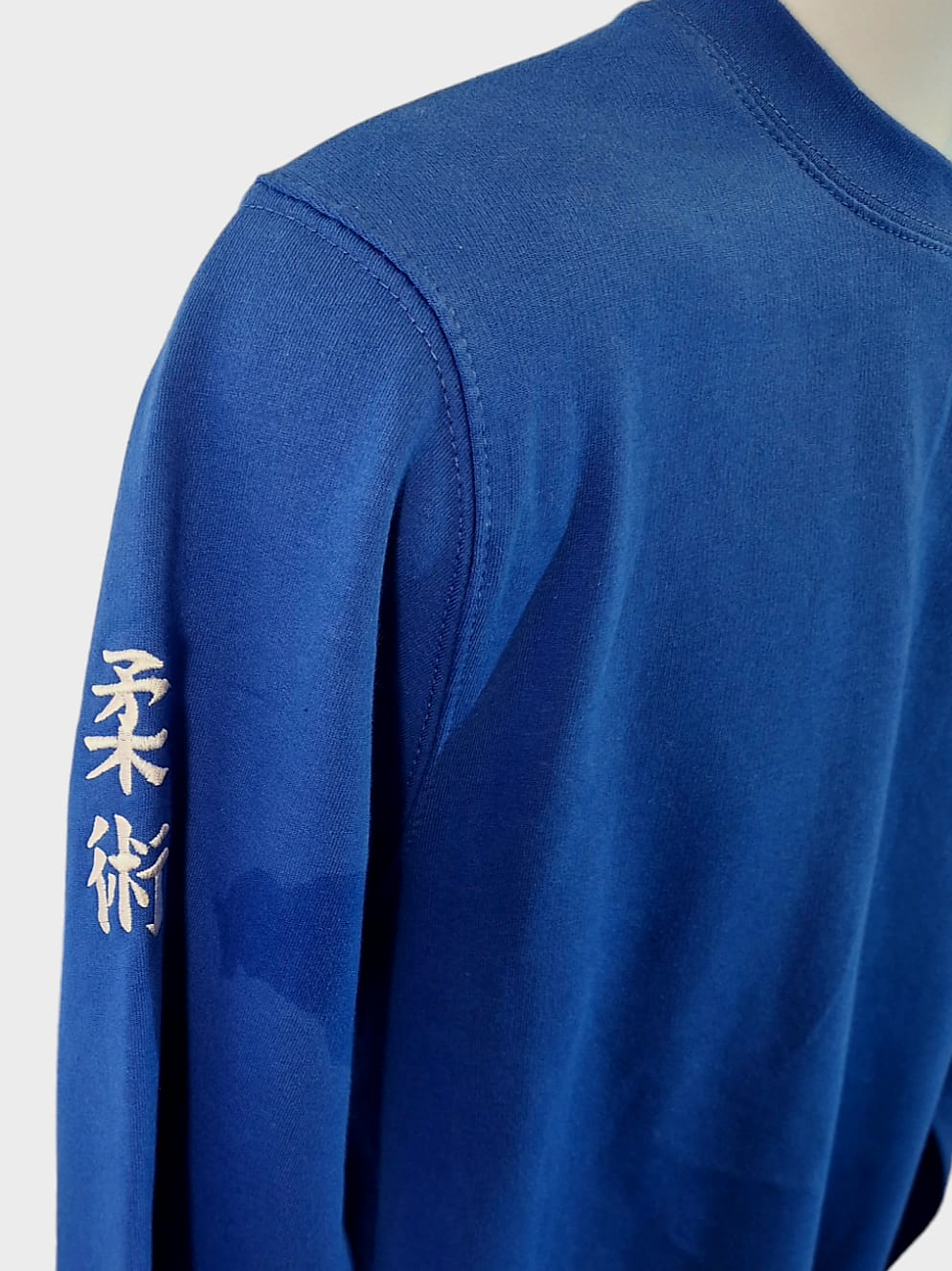 Ikigai Elite Sweatshirt - Jiu Jitsu Kanji on sleeve (Sapphire Blue)